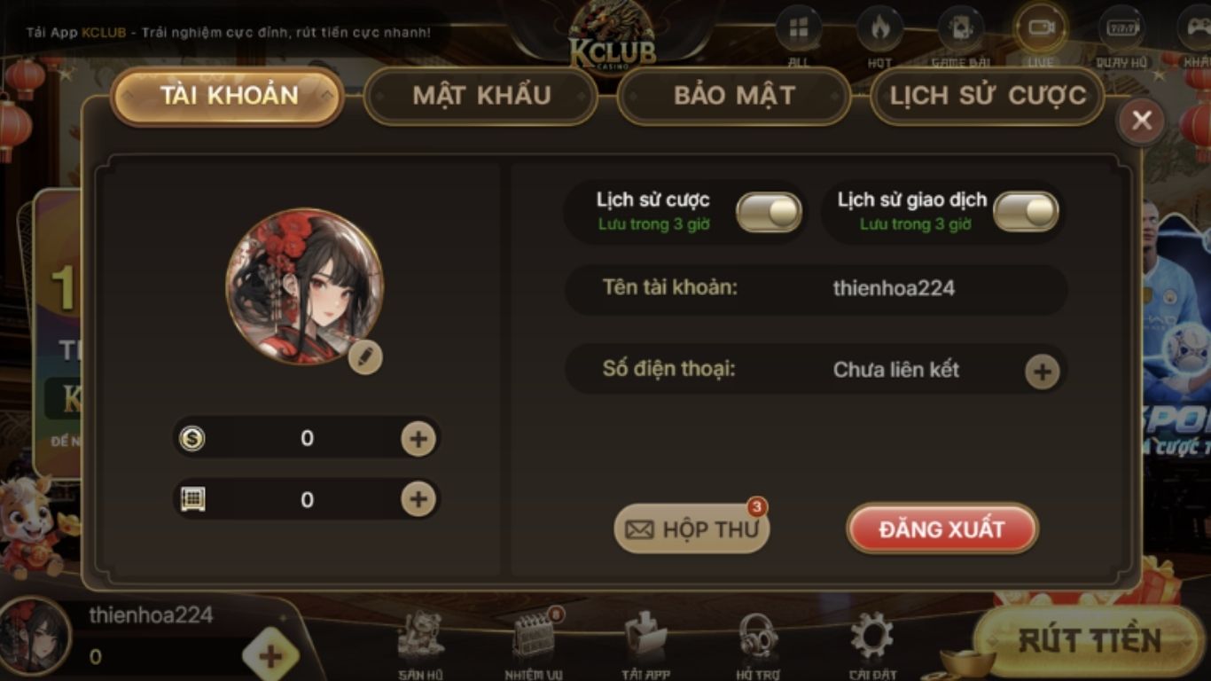 Cách đặt cược tại sảnh live casino Kclub