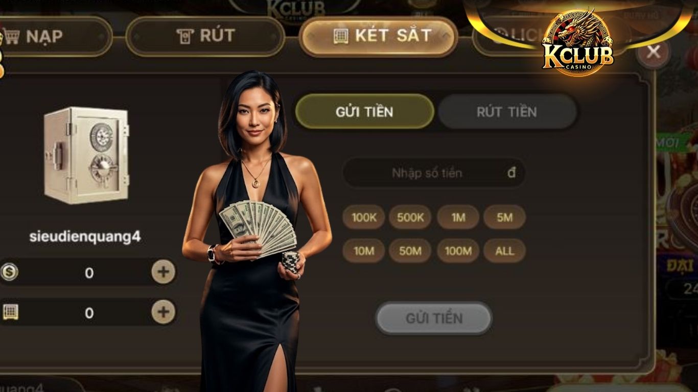 Cách rút tiền Kclub về tài khoản