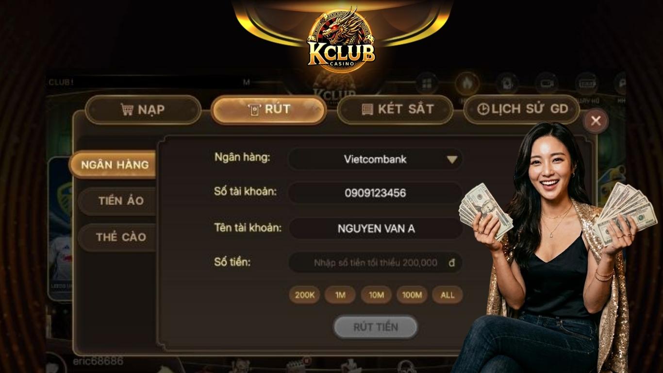 Những lưu ý cần nhớ khi nạp rút tiền Kclub