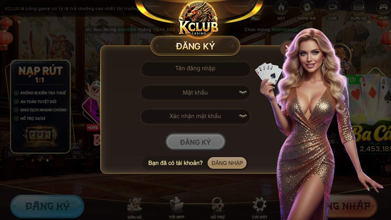 Điều kiện đăng ký và đăng nhập tại cổng game Kclub